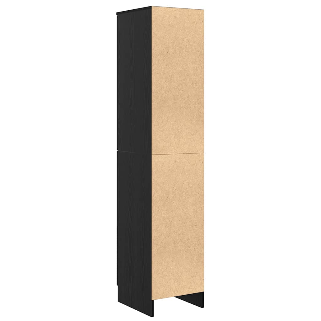 vidaXL Highboard Czarny Dąb 35 x 39 x 168 cm