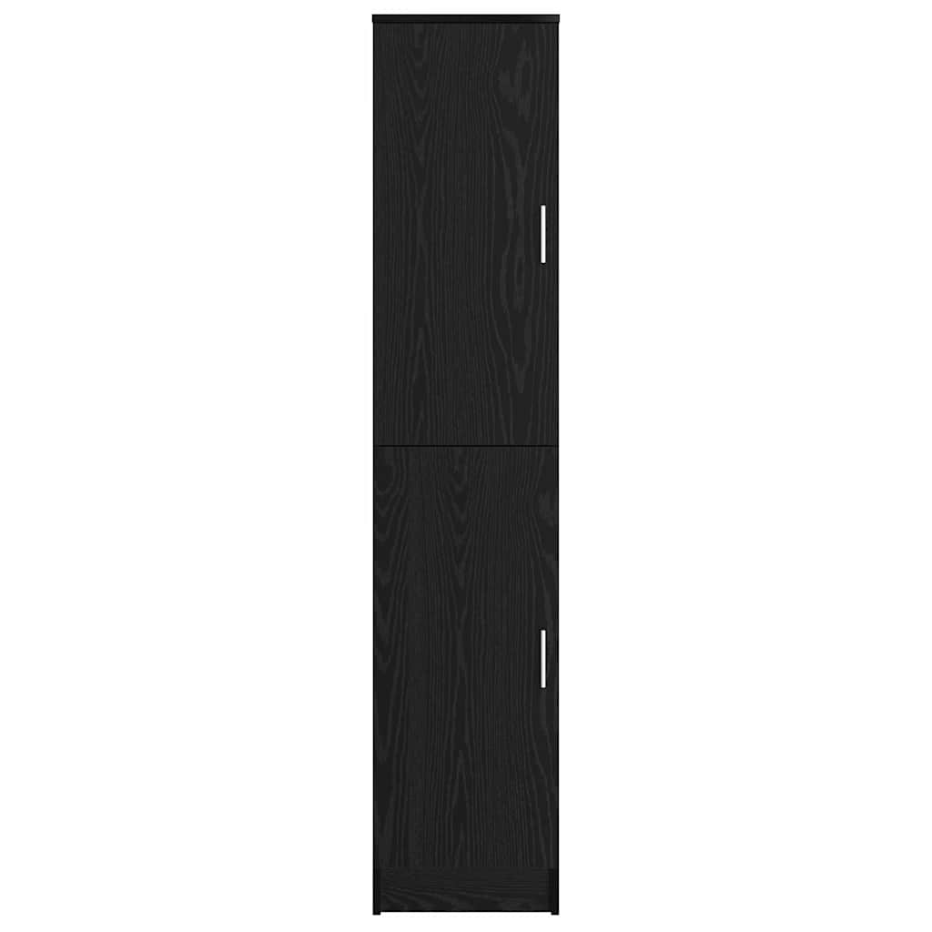 vidaXL Highboard Czarny Dąb 35 x 39 x 168 cm