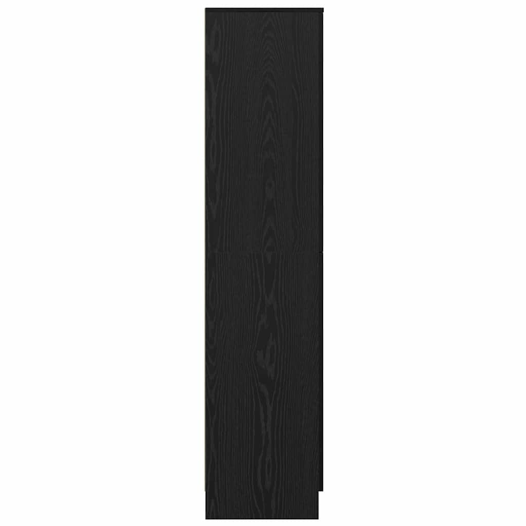vidaXL Highboard Czarny Dąb 35 x 39 x 168 cm