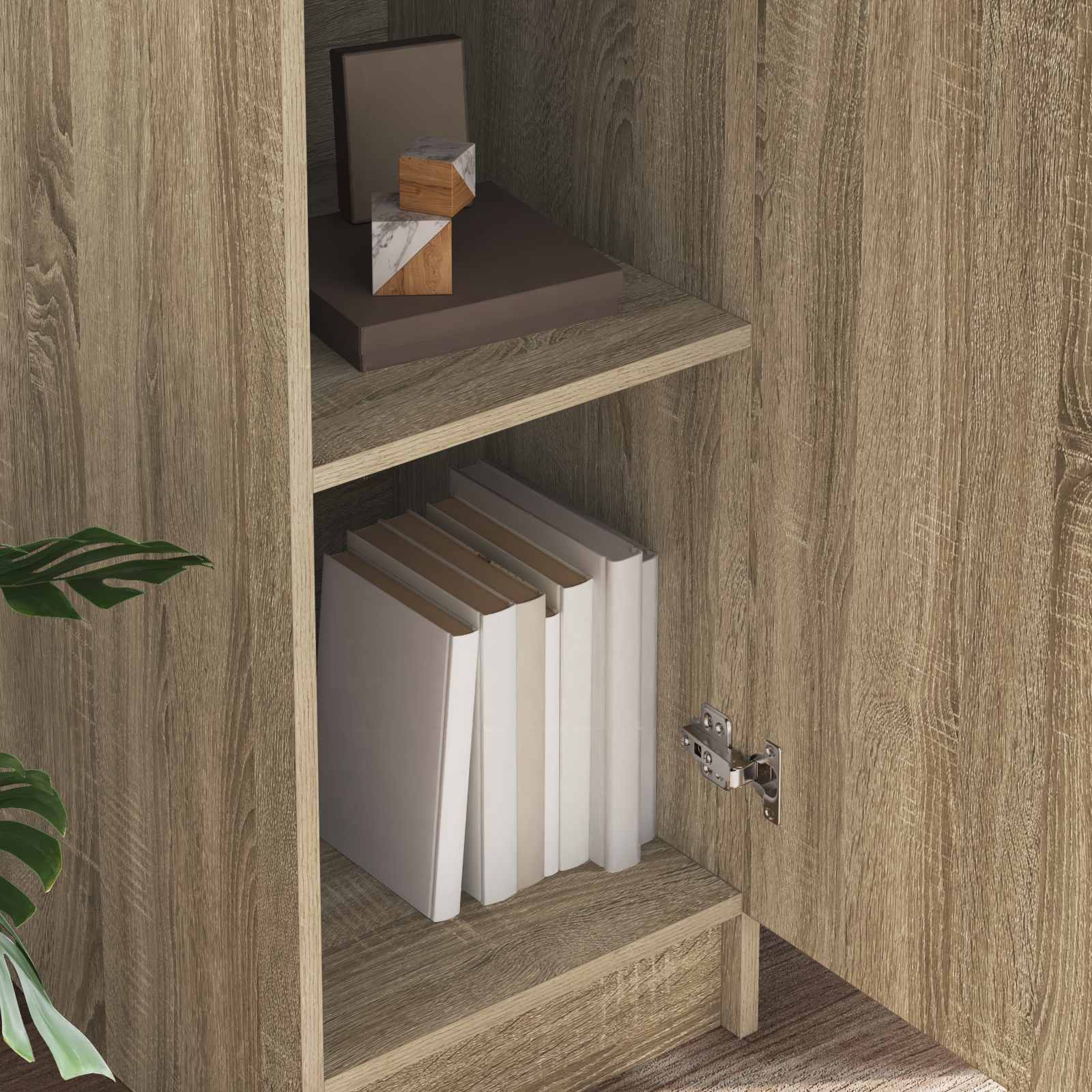 vidaXL Highboard Dąb Sonoma 35 x 39 x 168 cm