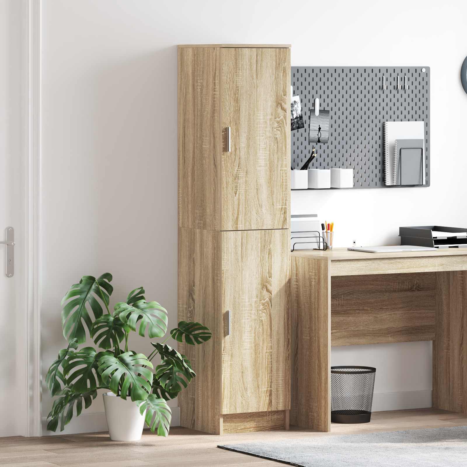 vidaXL Highboard Dąb Sonoma 35 x 39 x 168 cm