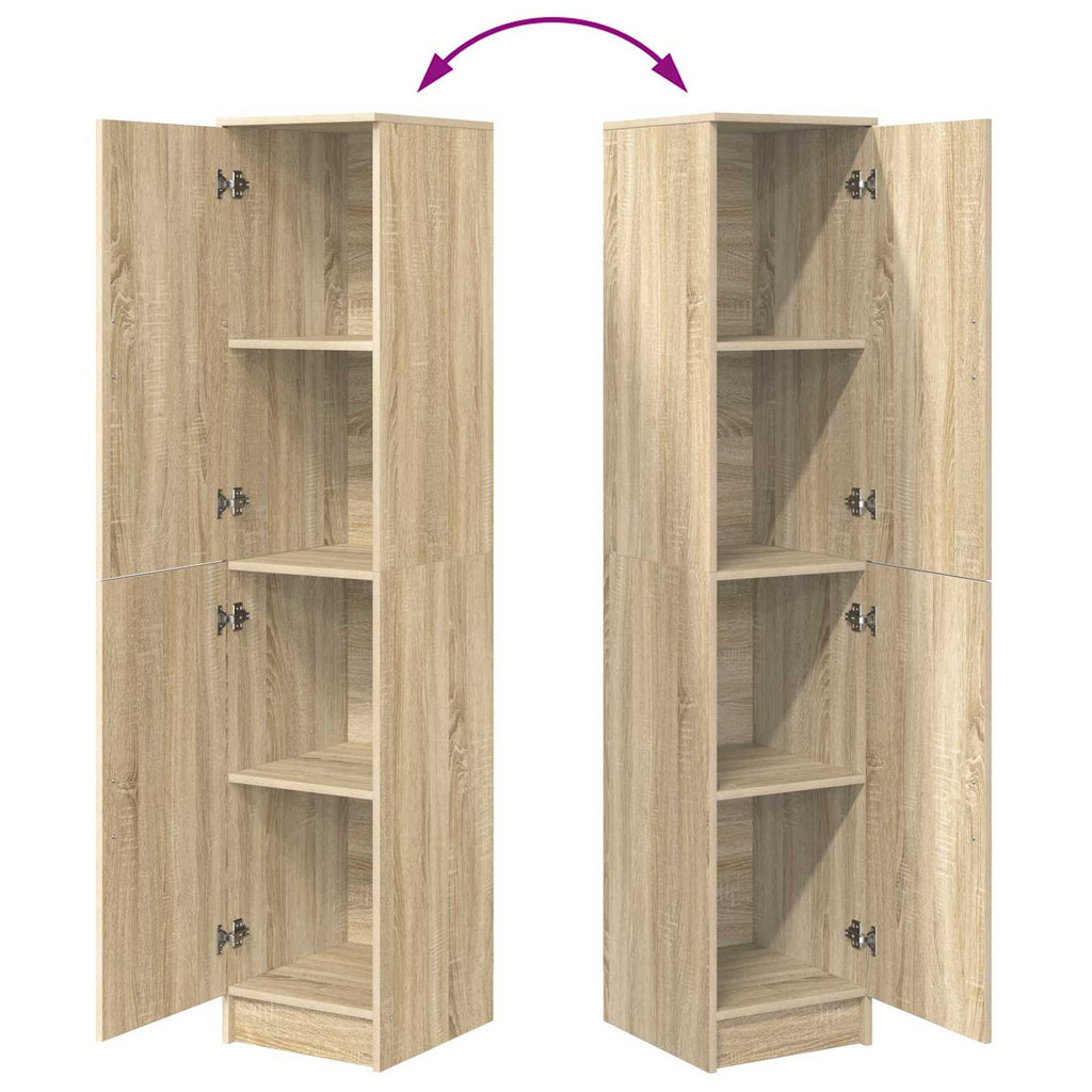 vidaXL Highboard Dąb Sonoma 35 x 39 x 168 cm