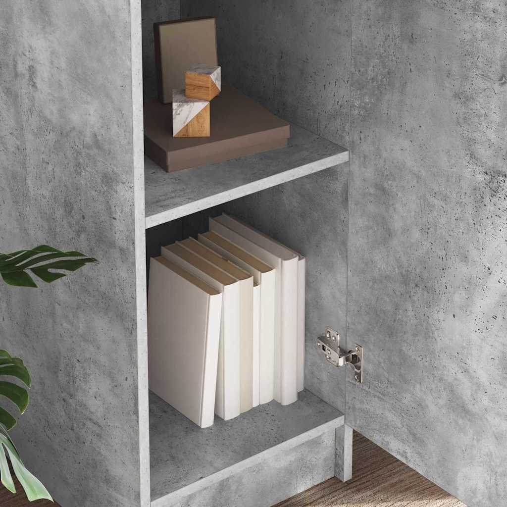 vidaXL Highboard Betonowy szary 35 x 39 x 168 cm
