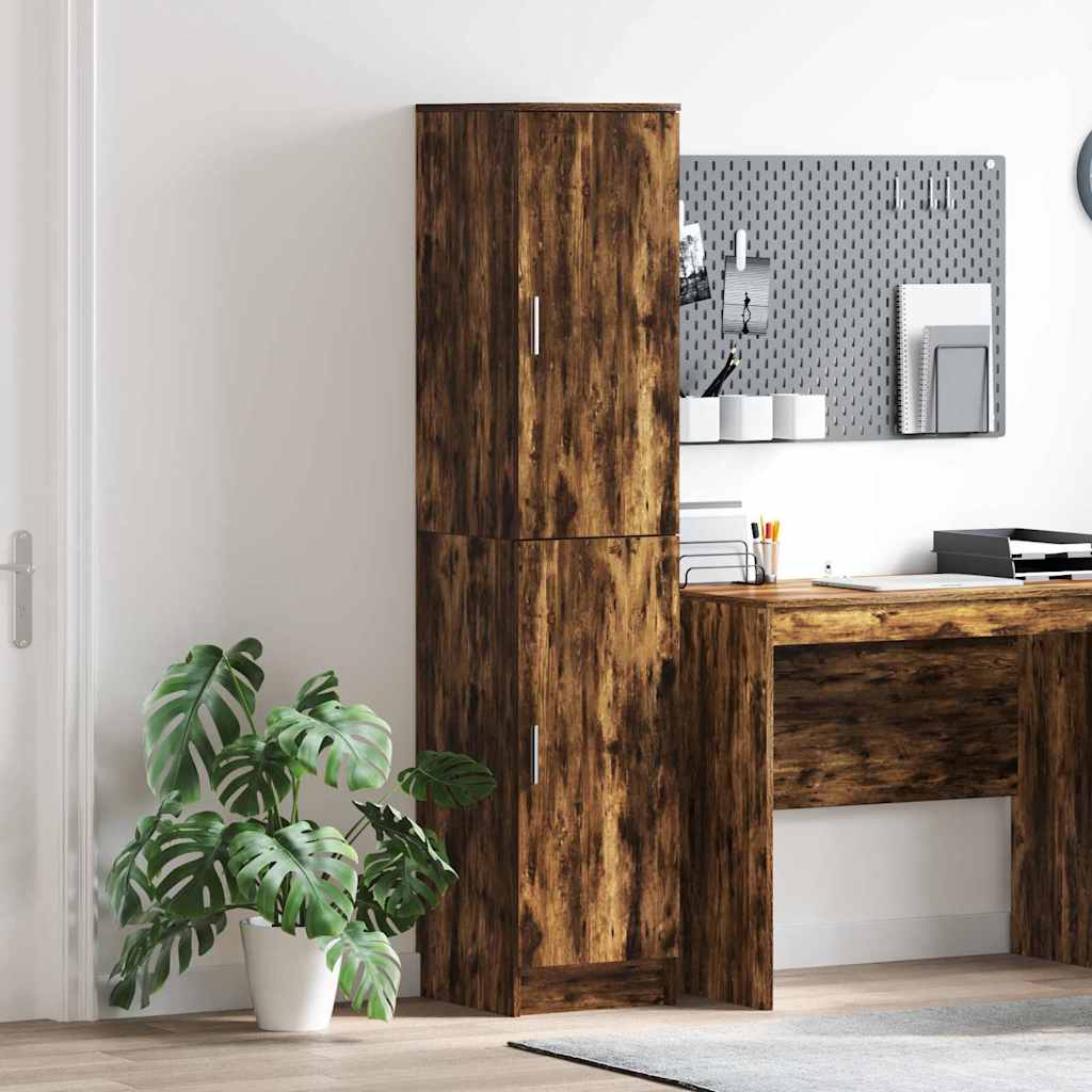 vidaXL Highboard Dąb wędzony 35 x 39 x 168 cm
