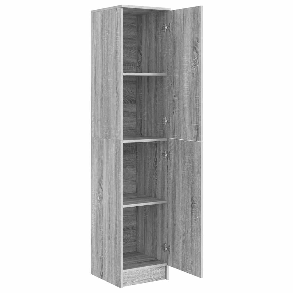 vidaXL Highboard Szary Sonoma 35 x 39 x 168 cm