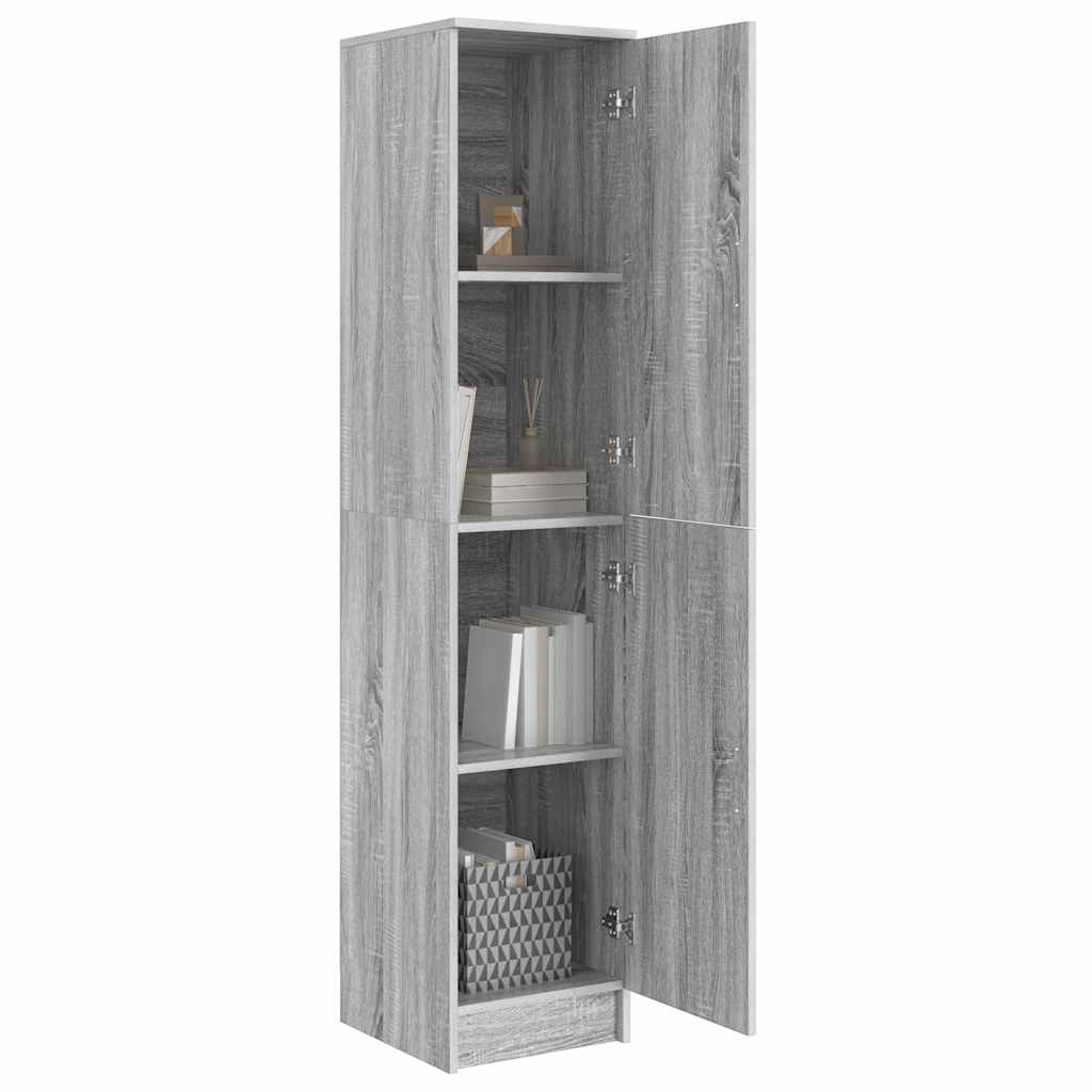 vidaXL Highboard Szary Sonoma 35 x 39 x 168 cm