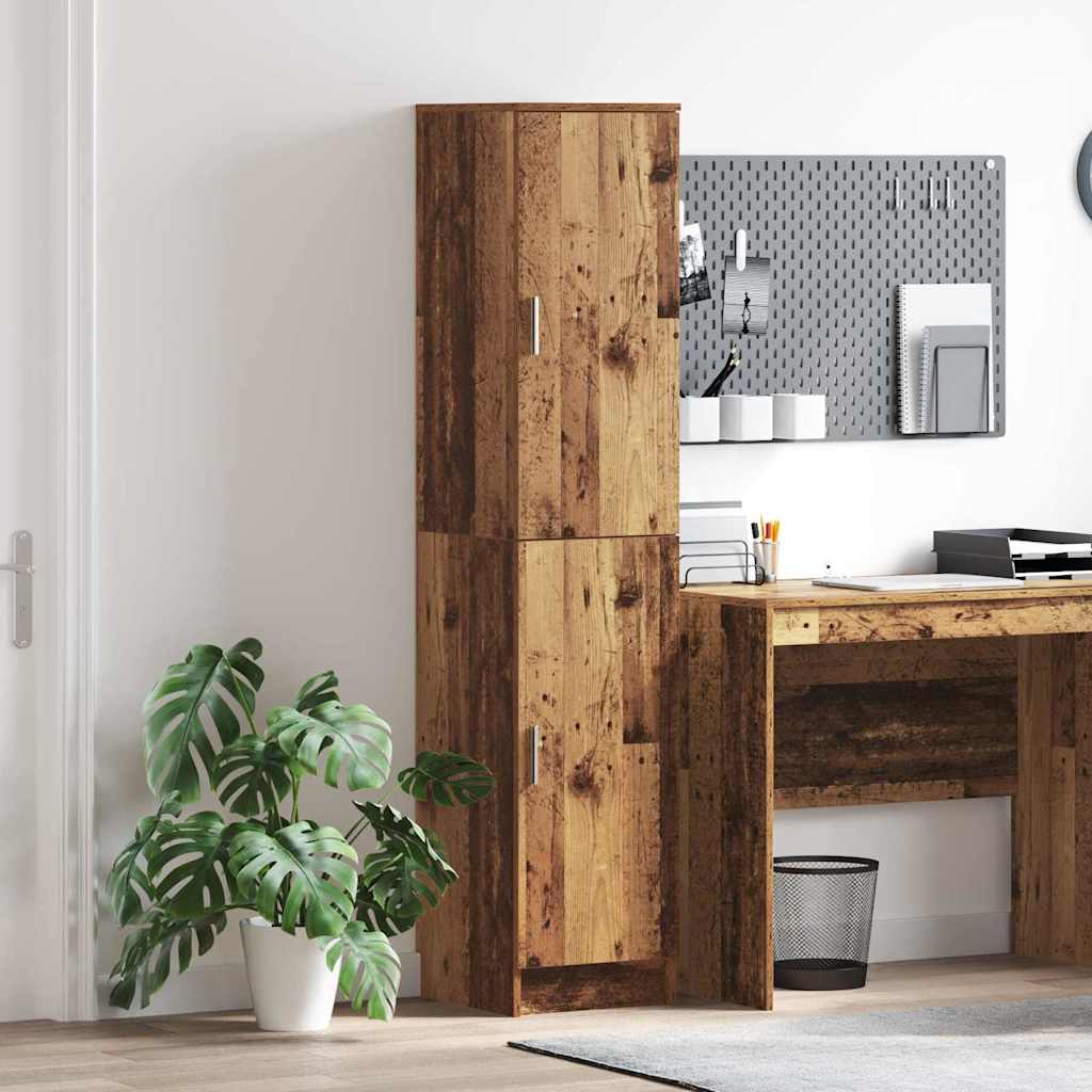 vidaXL Highboard Stare drewno 35 x 39 x 168 cm
