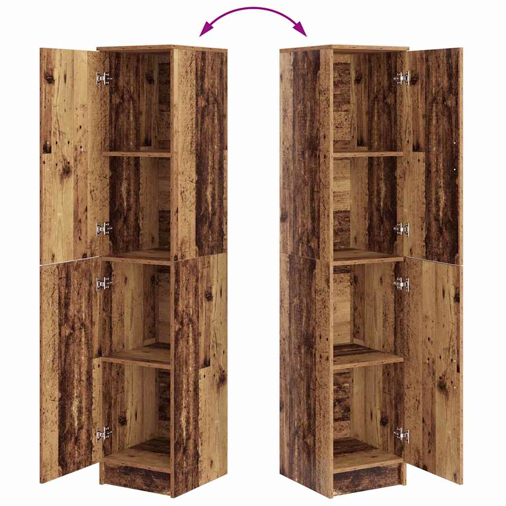 vidaXL Highboard Stare drewno 35 x 39 x 168 cm