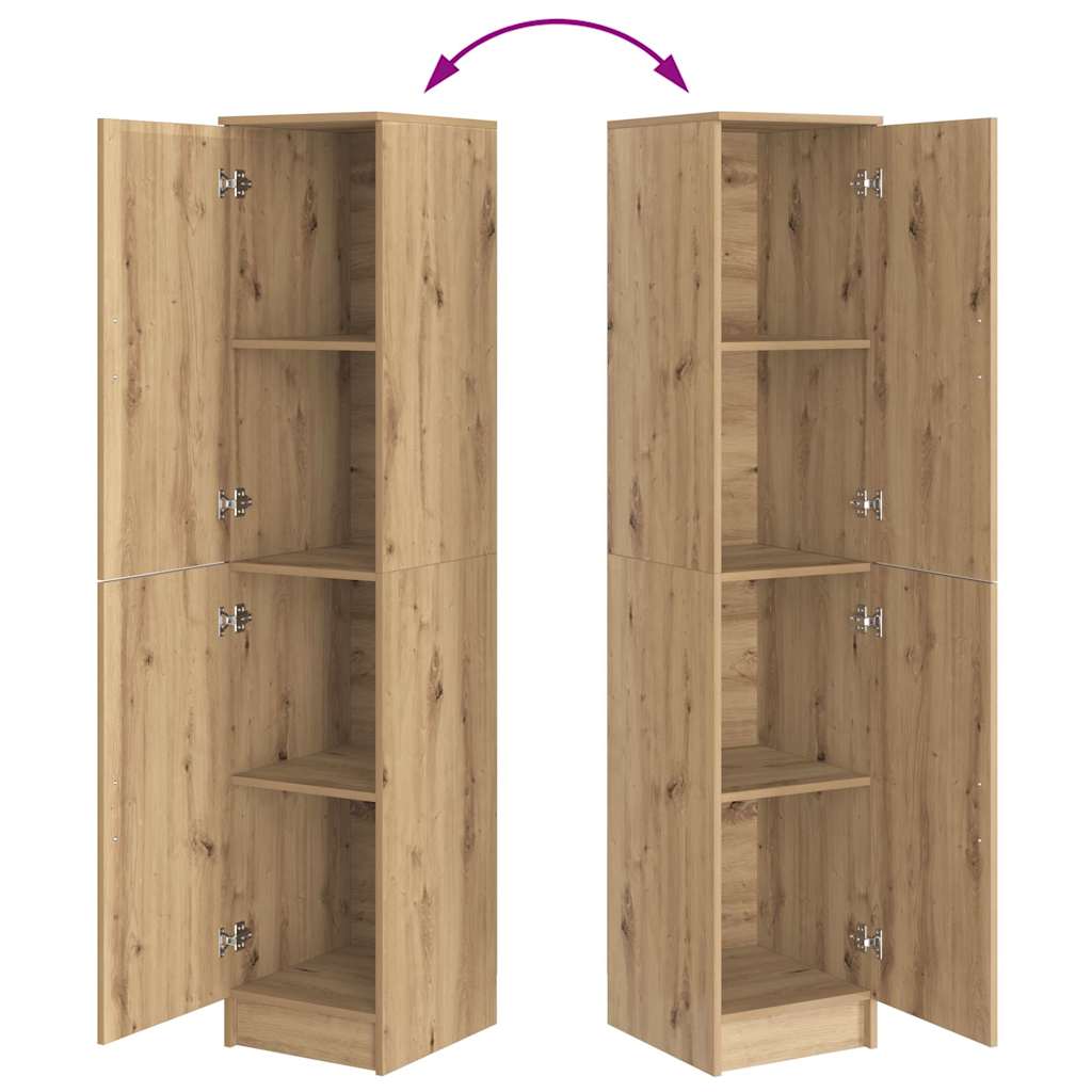 vidaXL Highboard Dąb rzemieślniczy 35 x 39 x 168 cm