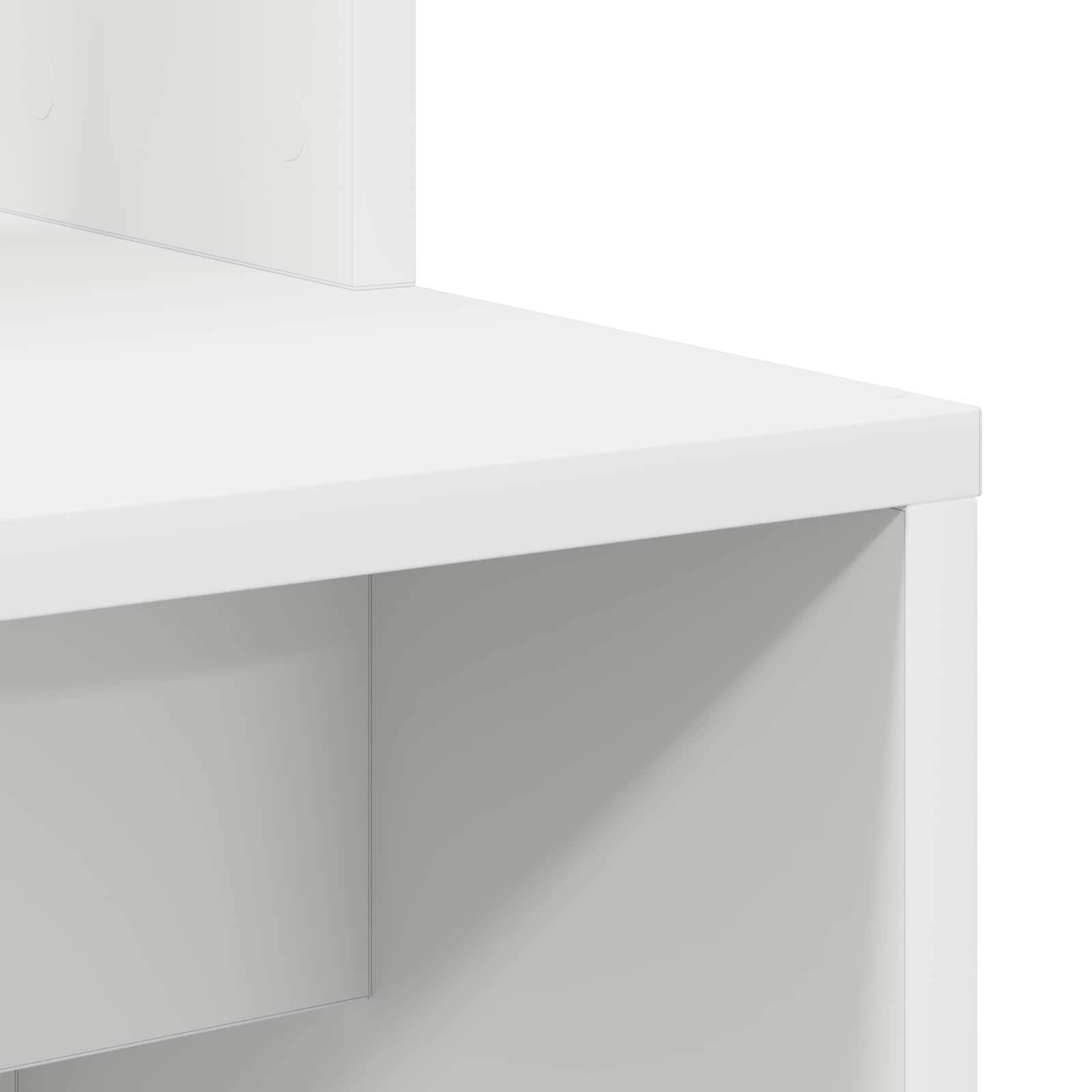 vidaXL Biurko Biały 78,5 x 37 x 154,5 cm Materiał drewnopochodny