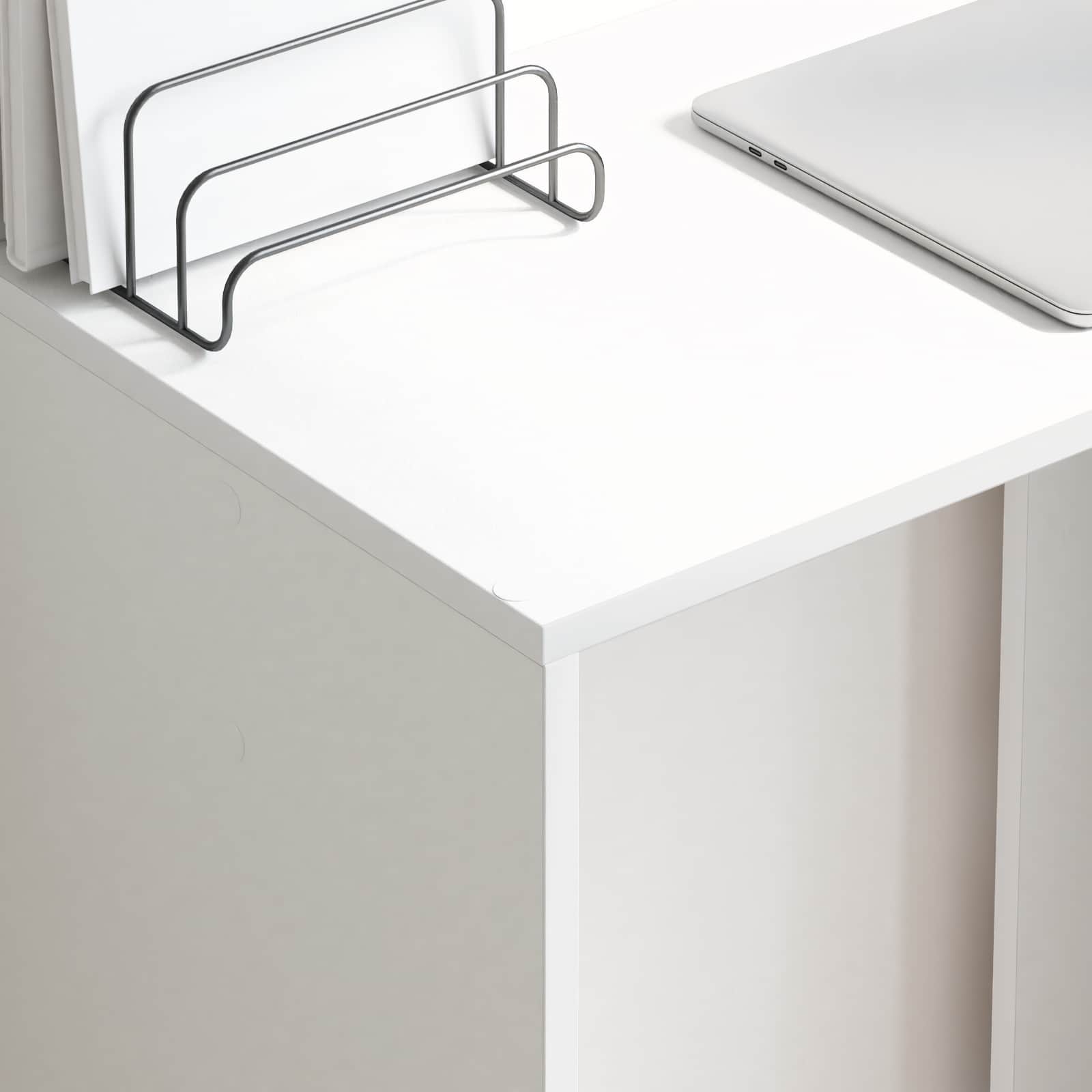 vidaXL Biurko Biały 78,5 x 37 x 154,5 cm Materiał drewnopochodny