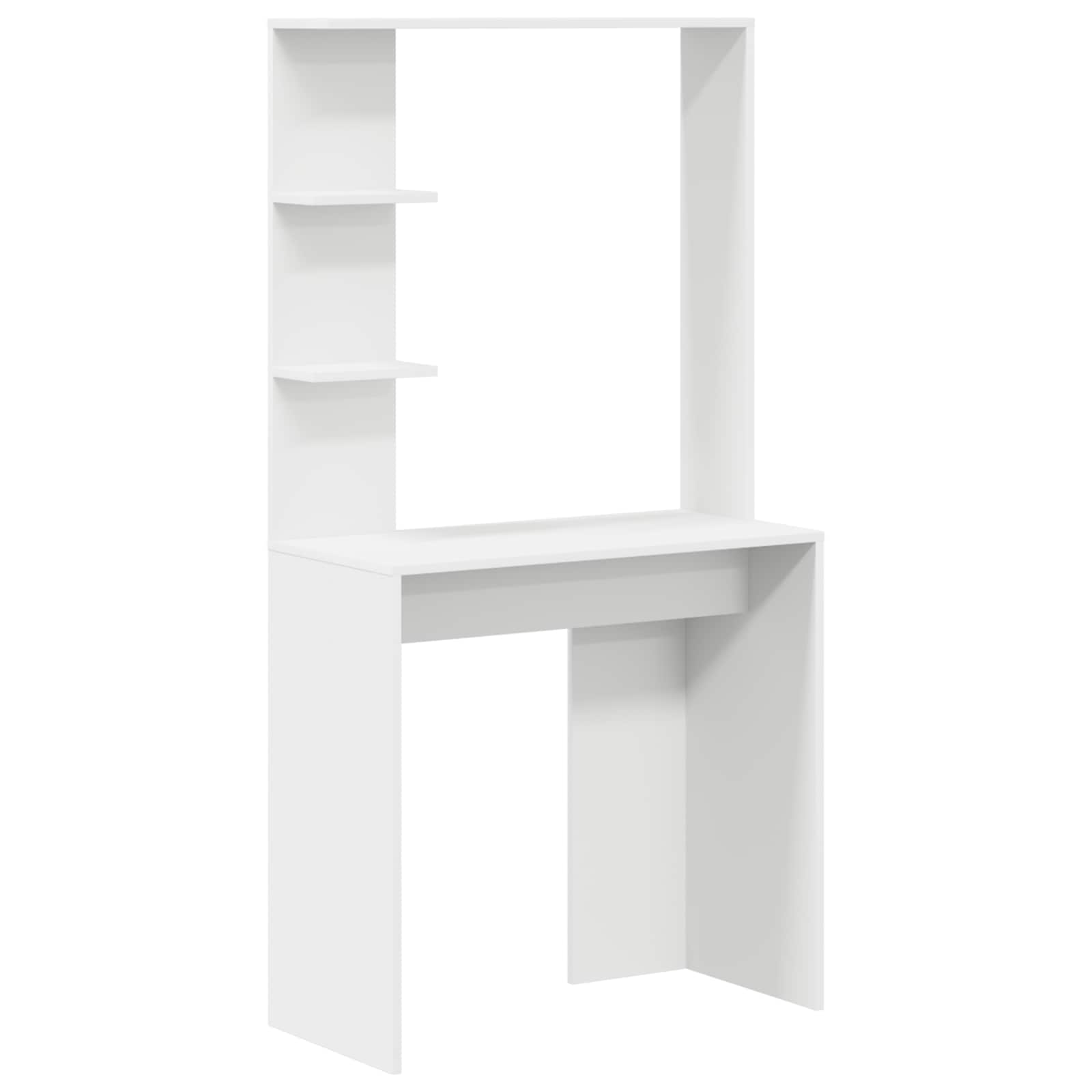 vidaXL Biurko Biały 78,5 x 37 x 154,5 cm Materiał drewnopochodny