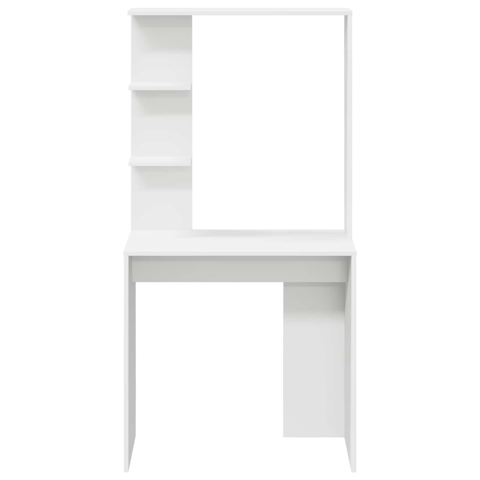 vidaXL Biurko Biały 78,5 x 37 x 154,5 cm Materiał drewnopochodny