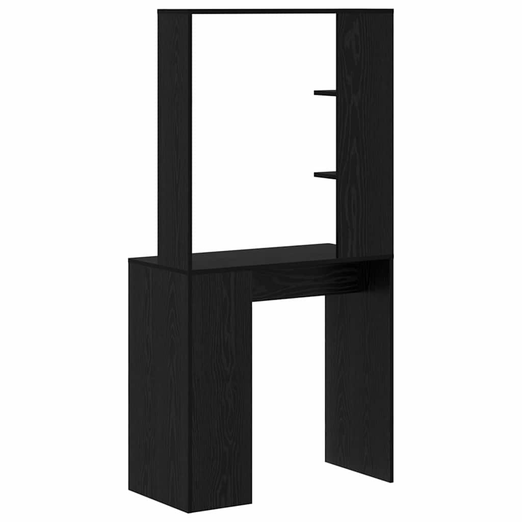 vidaXL Biurko Czarny Dąb 78,5 x 37 x 154,5 cm Materiał drewnopochodny