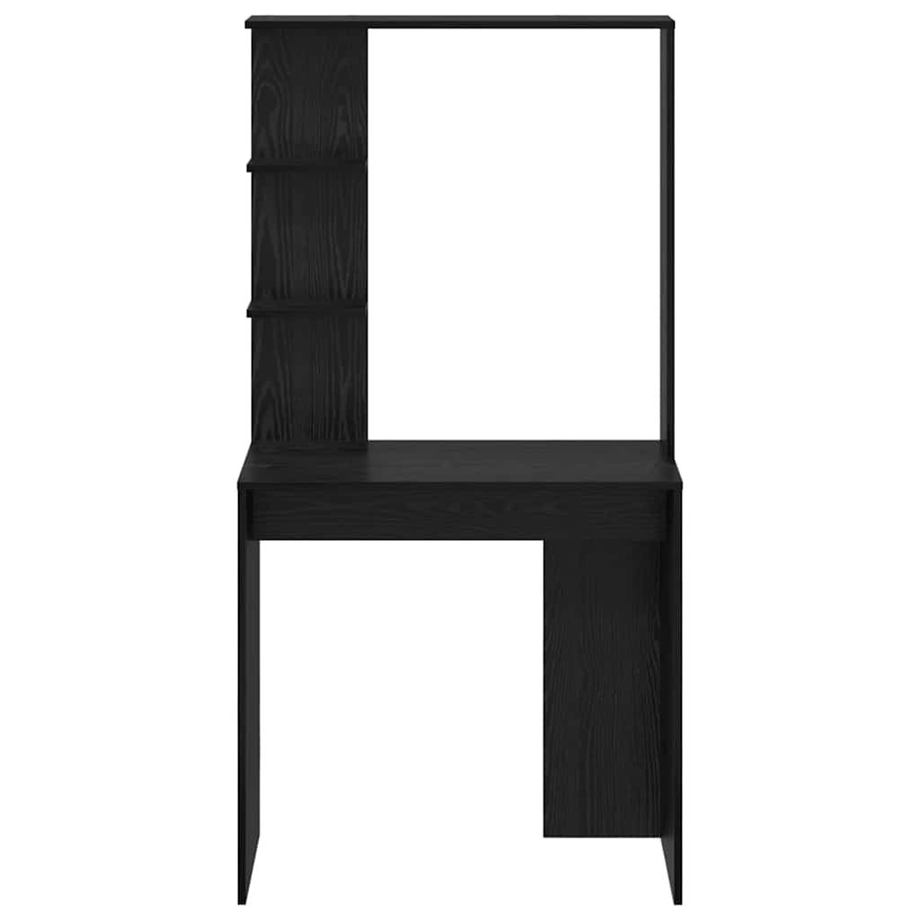 vidaXL Biurko Czarny Dąb 78,5 x 37 x 154,5 cm Materiał drewnopochodny