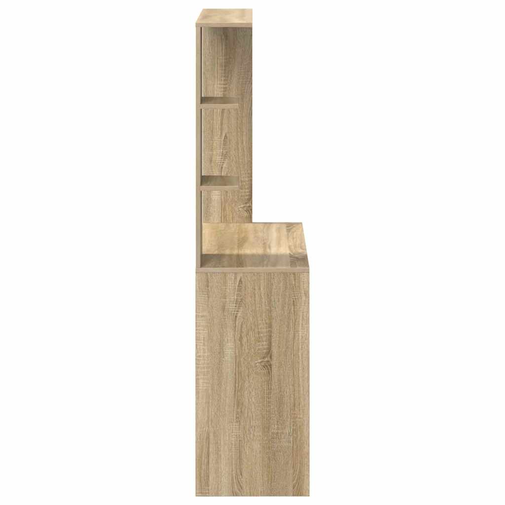 vidaXL Biurko Dąb Sonoma 78,5 x 37 x 154,5 cm Materiał drewnopochodny