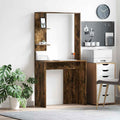 vidaXL Biurko Dąb wędzony 78,5 x 37 x 154,5 cm Materiał drewnopochodny