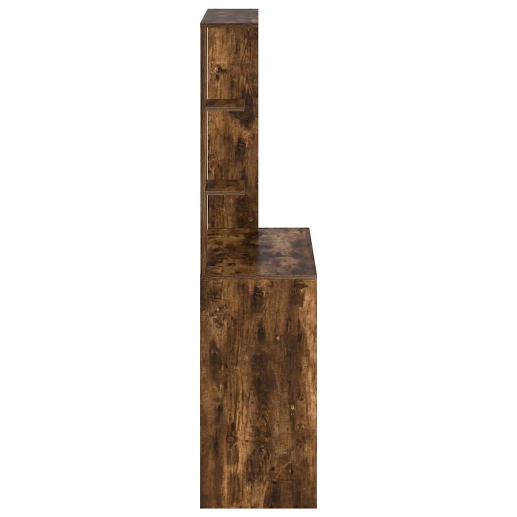 vidaXL Biurko Dąb wędzony 78,5 x 37 x 154,5 cm Materiał drewnopochodny