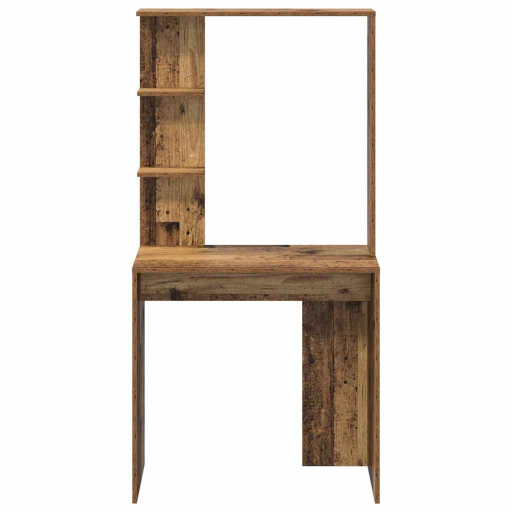 vidaXL Biurko z półką Stare drewno 78,5 x 37 x 154,5 cm