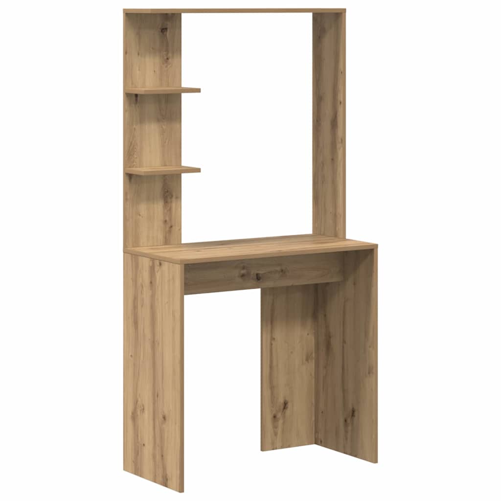 vidaXL Biurko z półką Dąb rzemieślniczy 78,5 x 37 x 154,5 cm