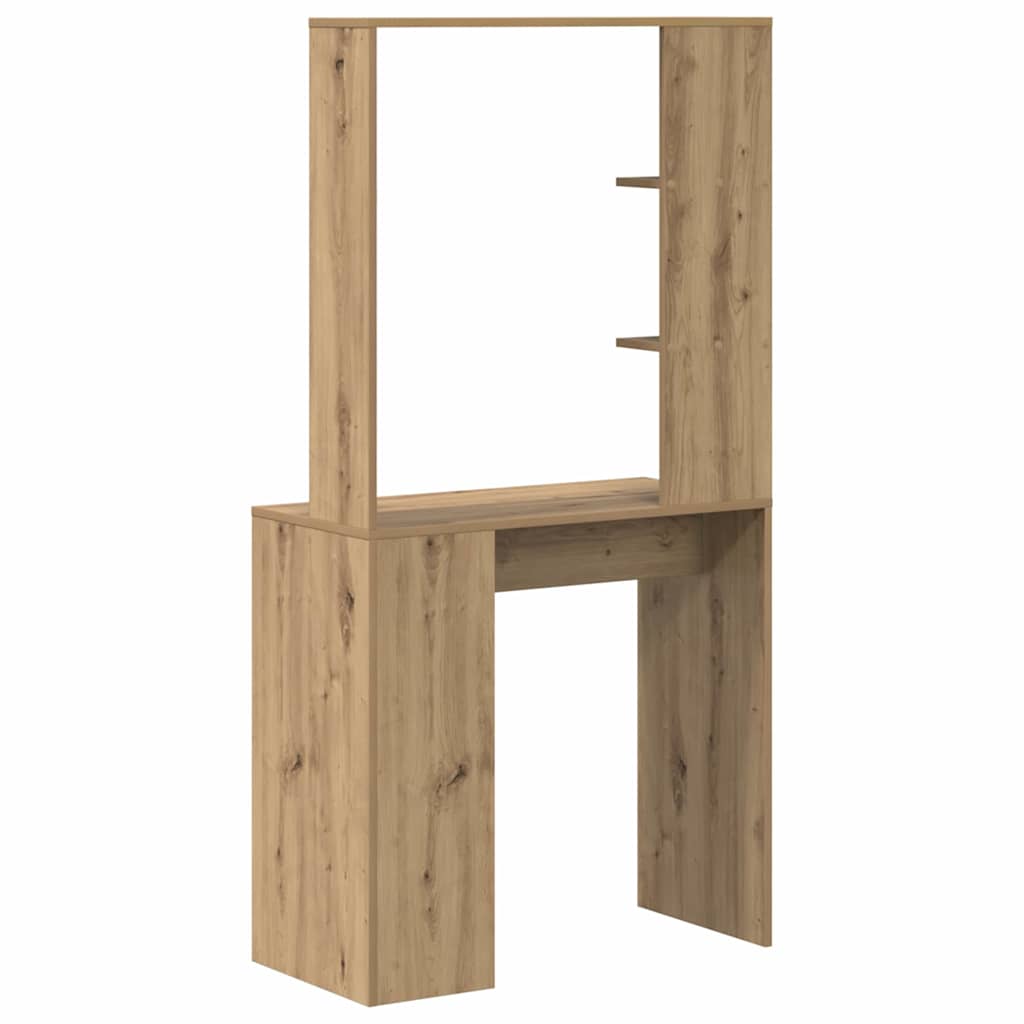 vidaXL Biurko z półką Dąb rzemieślniczy 78,5 x 37 x 154,5 cm