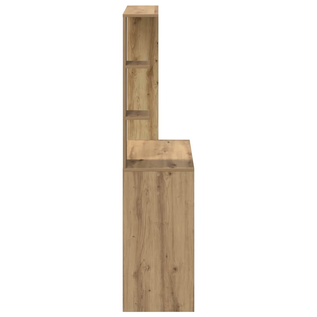 vidaXL Biurko z półką Dąb rzemieślniczy 78,5 x 37 x 154,5 cm
