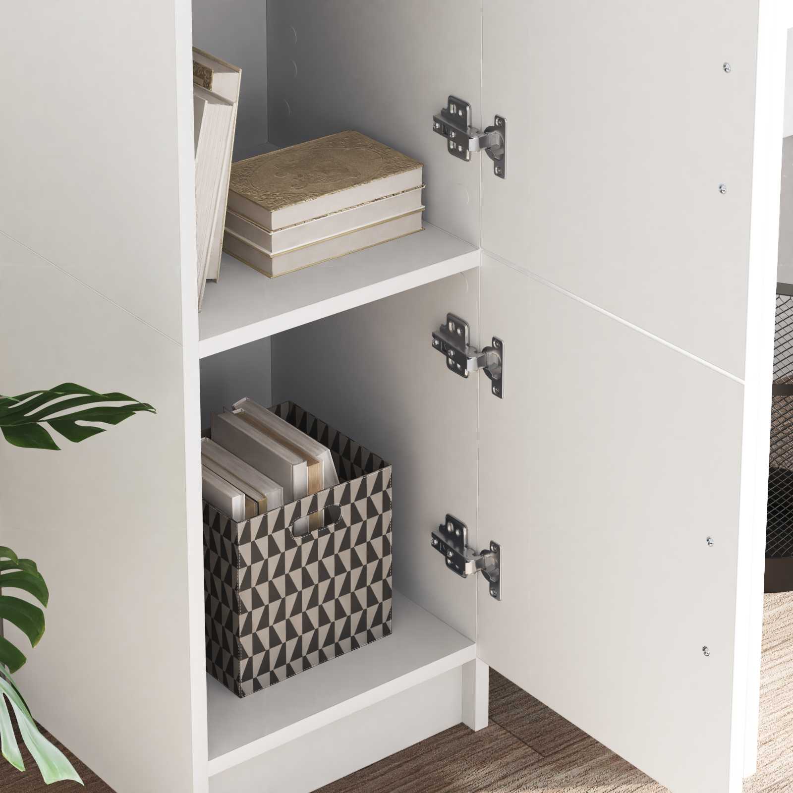 vidaXL Highboard Biały 31.5 x 32 x 122.5 cm