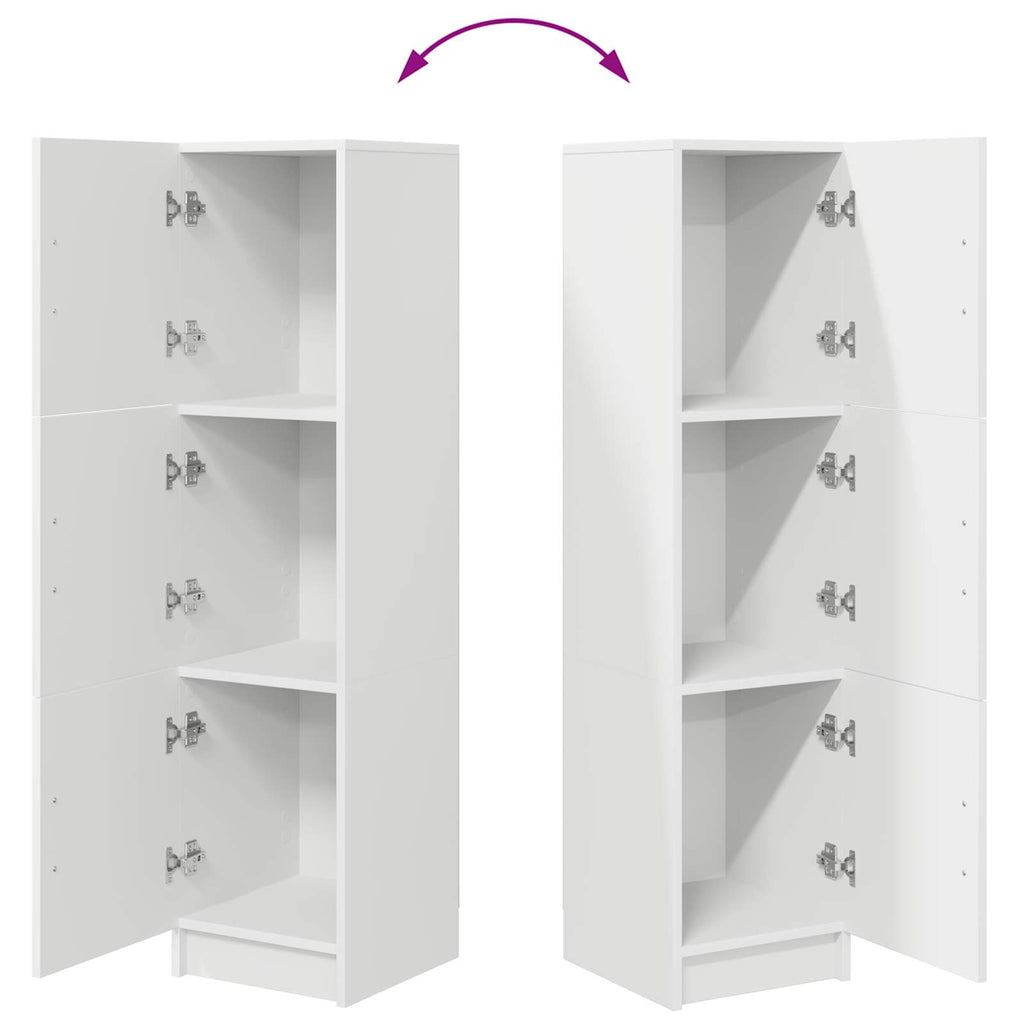 vidaXL Highboard Biały 31.5 x 32 x 122.5 cm