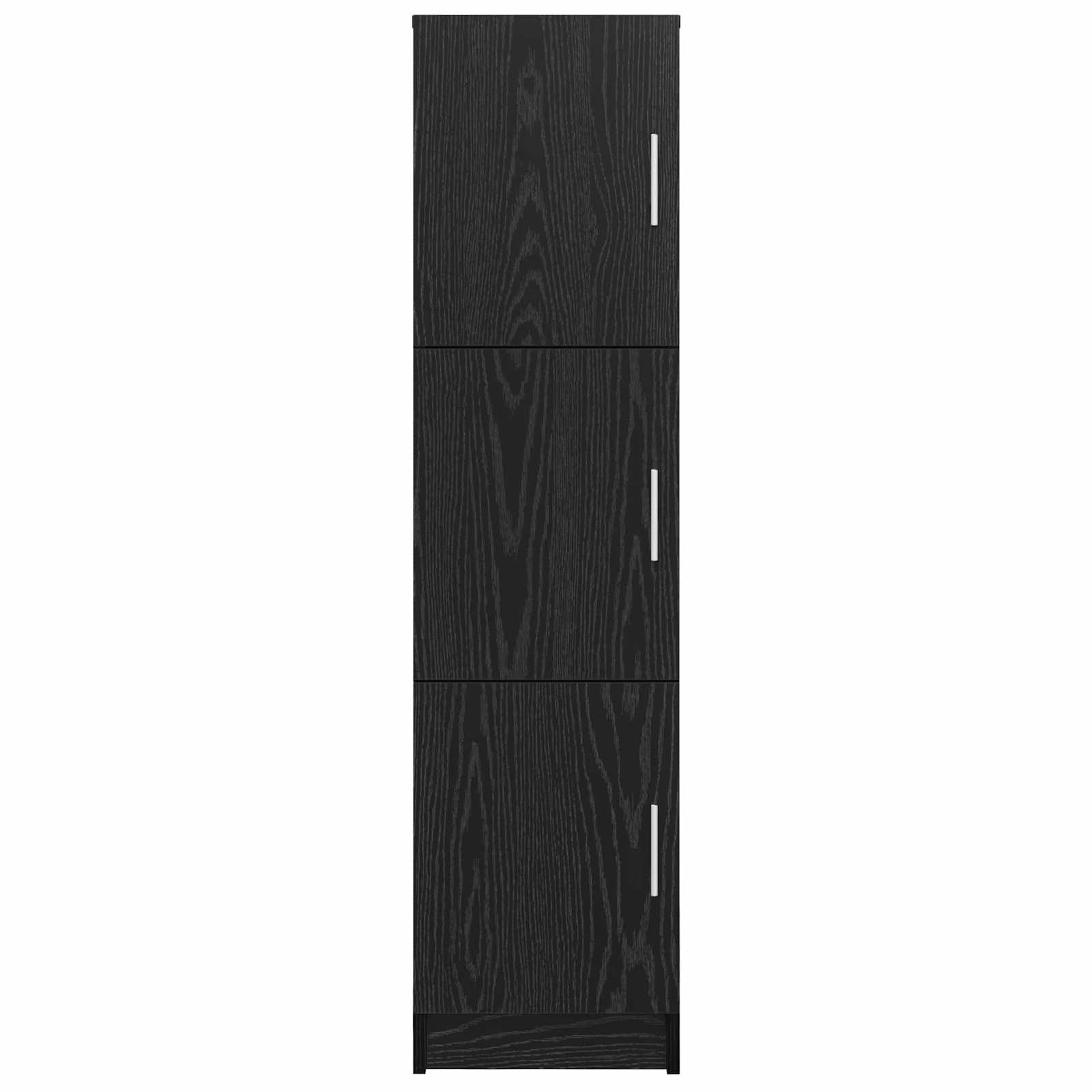 vidaXL Highboard Czarny Dąb 31.5 x 32 x 122.5 cm