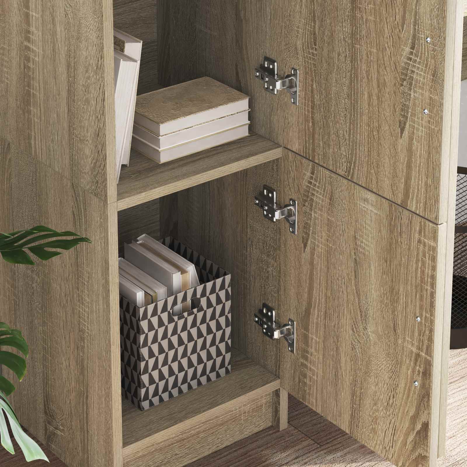 vidaXL Highboard Dąb Sonoma 31.5 x 32 x 122.5 cm