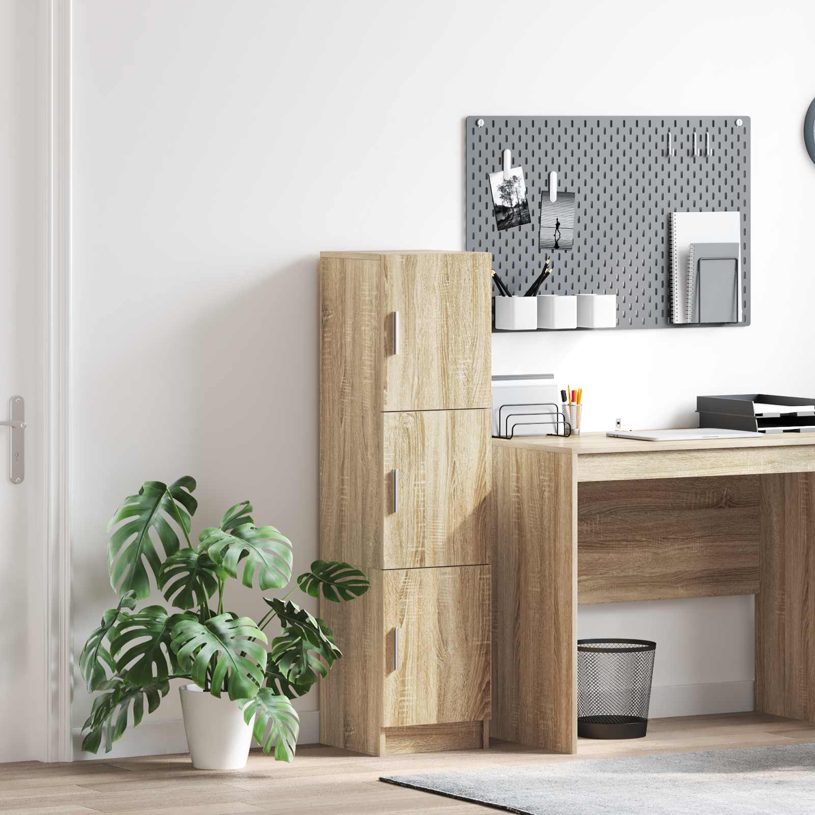 vidaXL Highboard Dąb Sonoma 31.5 x 32 x 122.5 cm