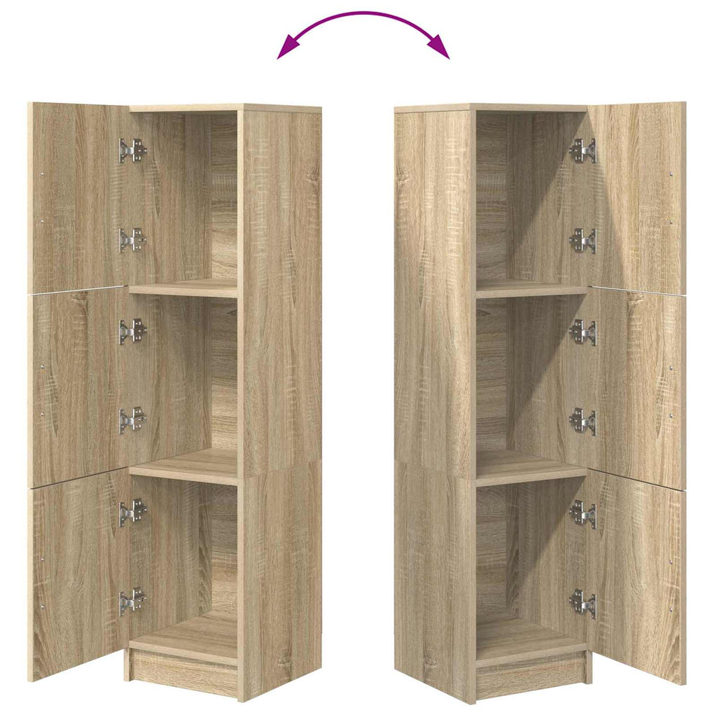 vidaXL Highboard Dąb Sonoma 31.5 x 32 x 122.5 cm