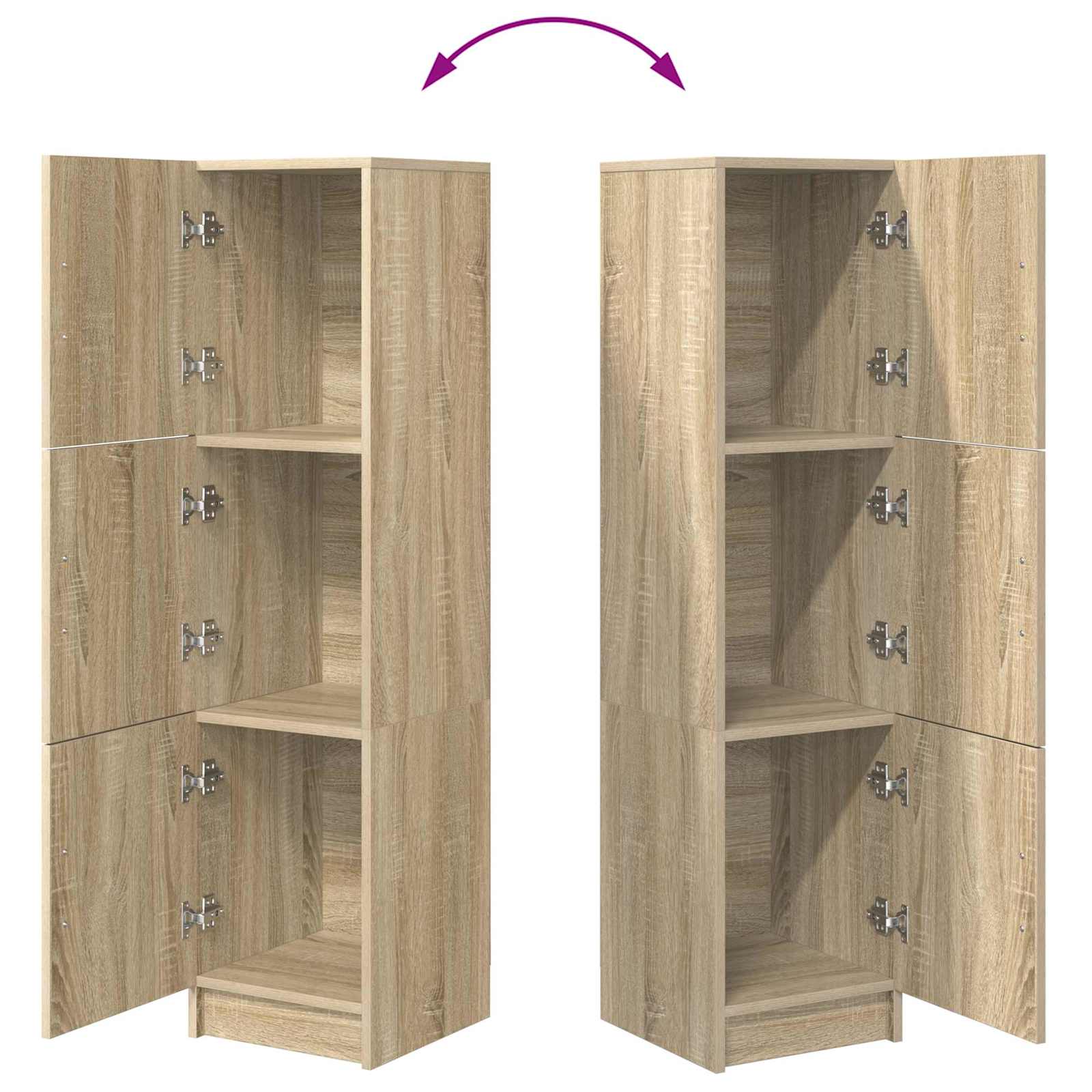 vidaXL Highboard Dąb Sonoma 31.5 x 32 x 122.5 cm