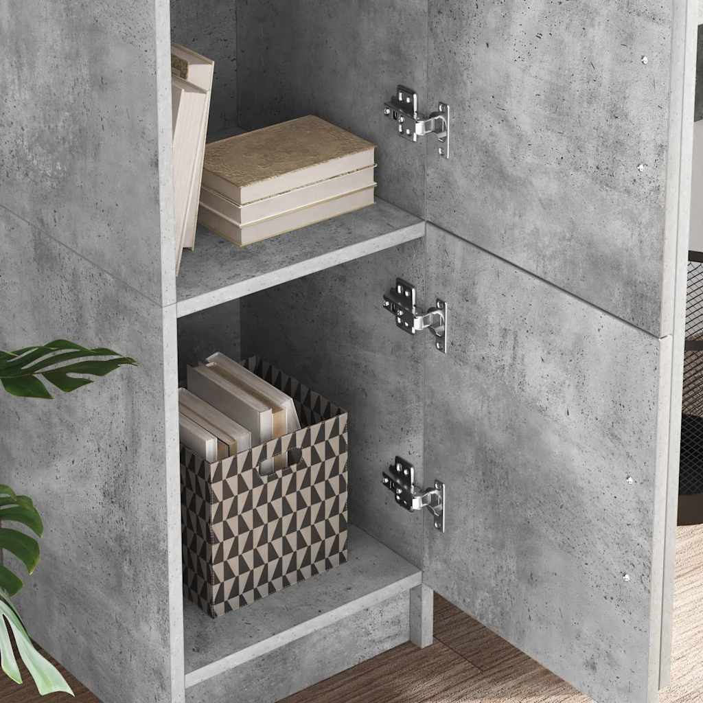 vidaXL Highboard Betonowy szary 31.5 x 32 x 122.5 cm
