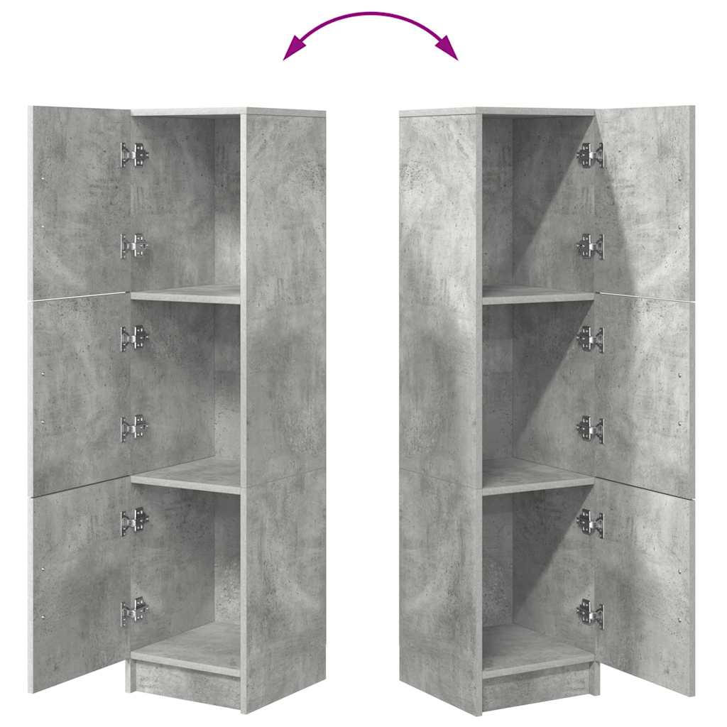 vidaXL Highboard Betonowy szary 31.5 x 32 x 122.5 cm