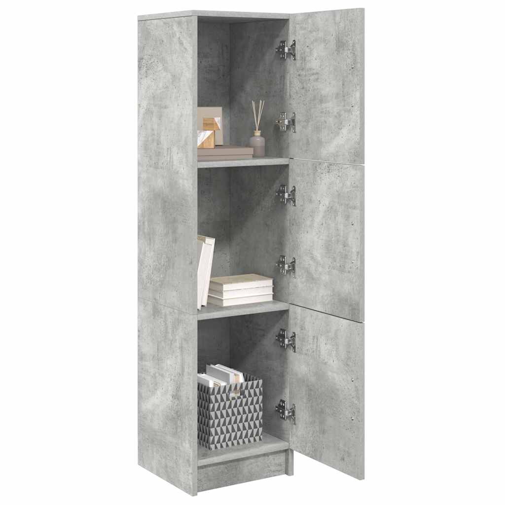 vidaXL Highboard Betonowy szary 31.5 x 32 x 122.5 cm