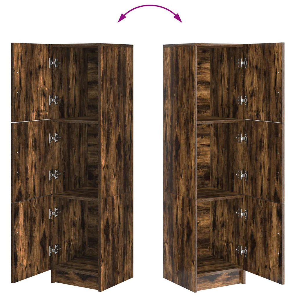 vidaXL Highboard Dąb wędzony 31.5 x 32 x 122.5 cm