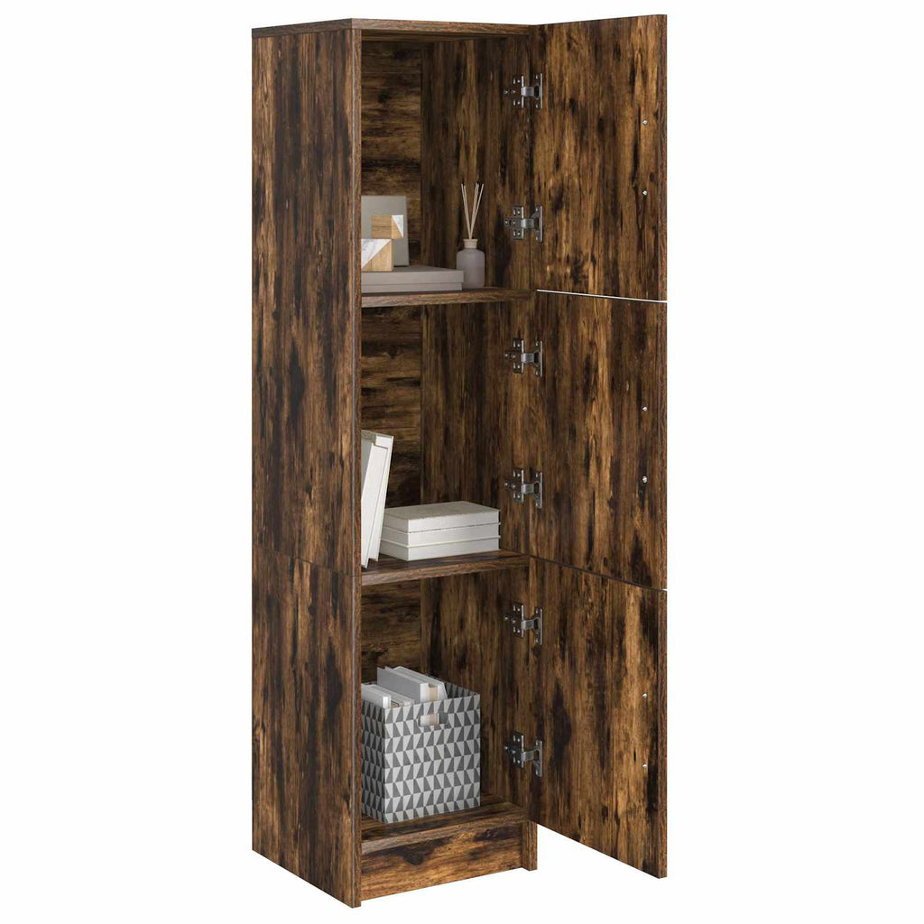 vidaXL Highboard Dąb wędzony 31.5 x 32 x 122.5 cm