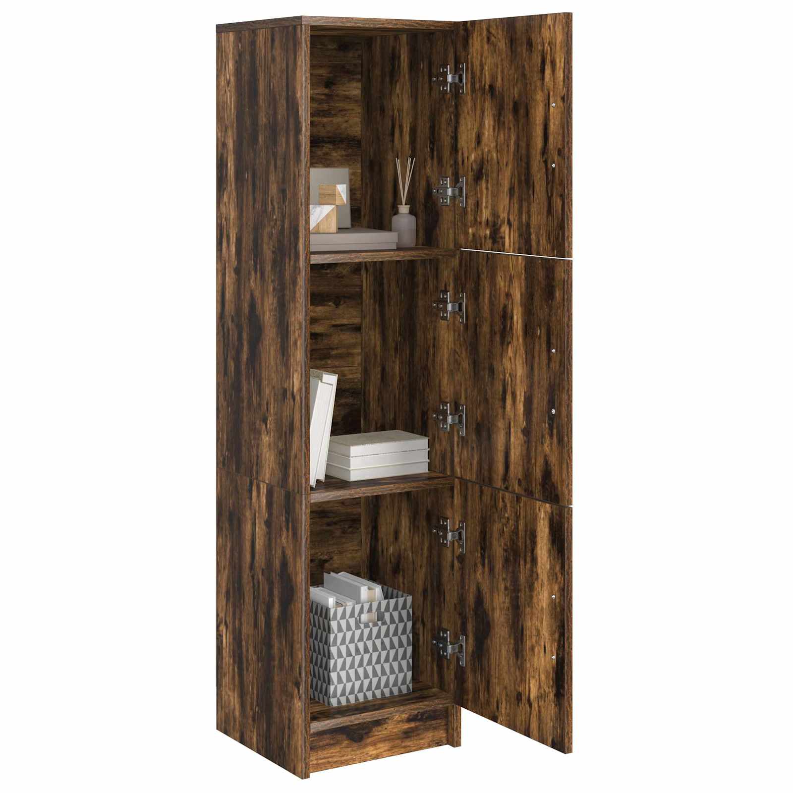 vidaXL Highboard Dąb wędzony 31.5 x 32 x 122.5 cm