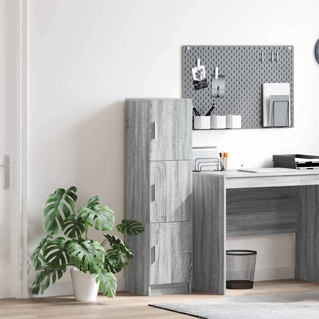 vidaXL Highboard Szary Sonoma 31.5 x 32 x 122.5 cm