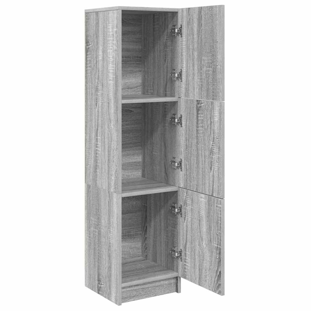 vidaXL Highboard Szary Sonoma 31.5 x 32 x 122.5 cm
