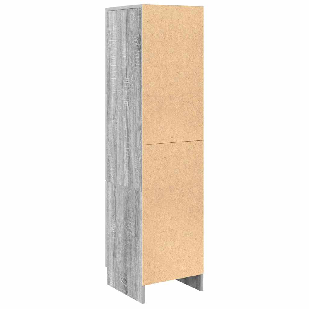 vidaXL Highboard Szary Sonoma 31.5 x 32 x 122.5 cm