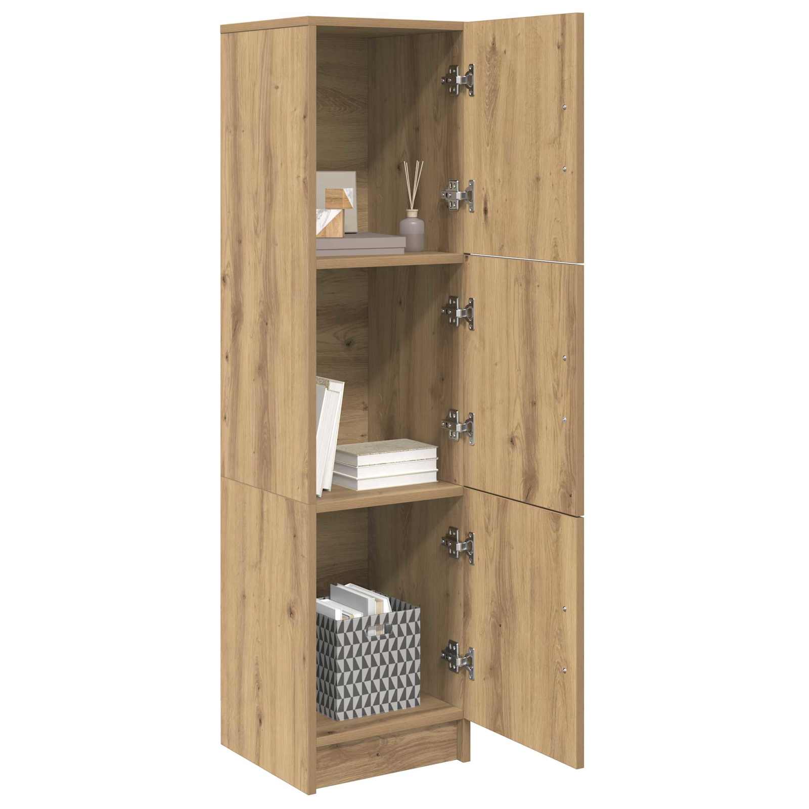vidaXL Highboard Dąb rzemieślniczy 31.5 x 32 x 122.5 cm