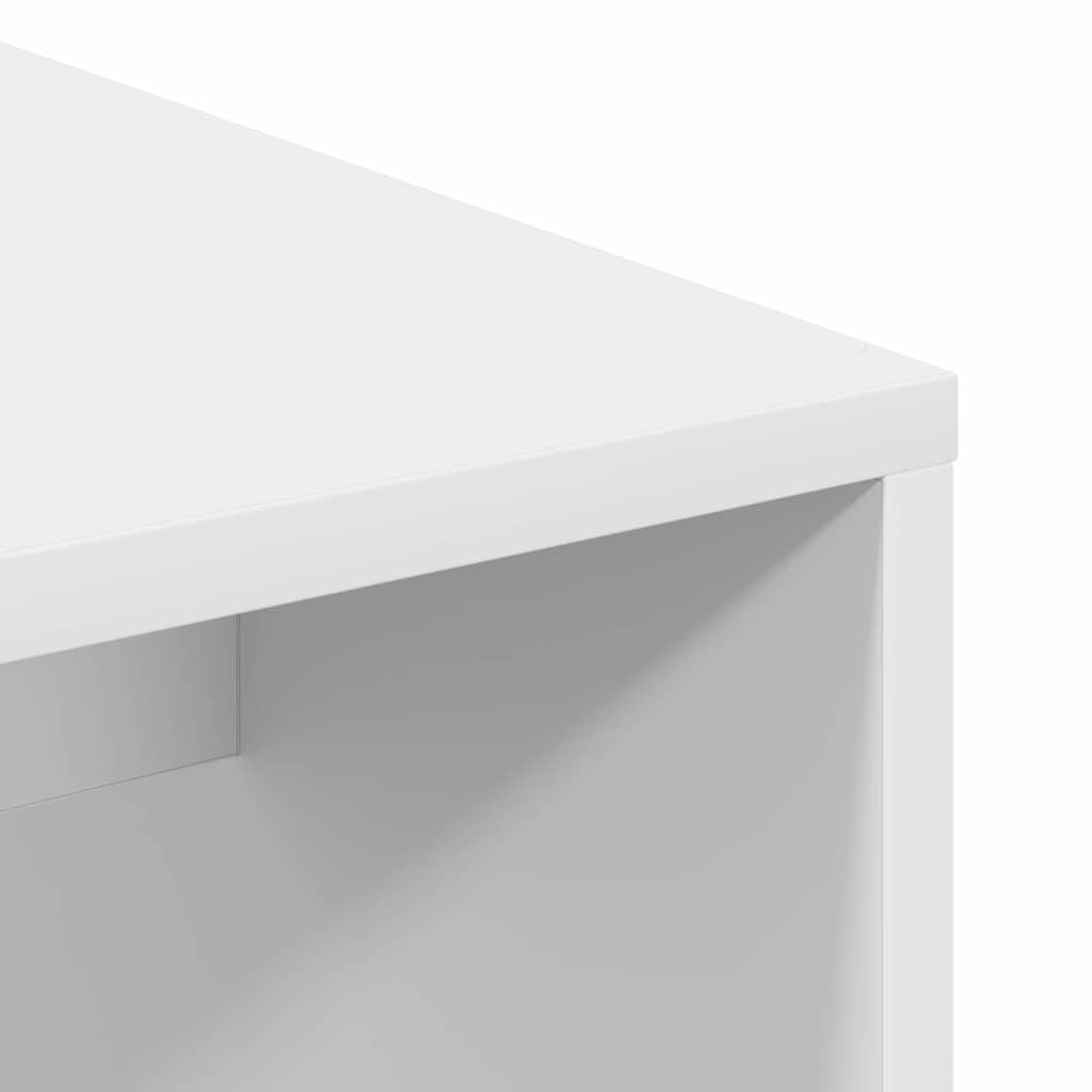 vidaXL Biurko z półką Biały 102 x 50 x 124 cm Materiał drewnopochodny