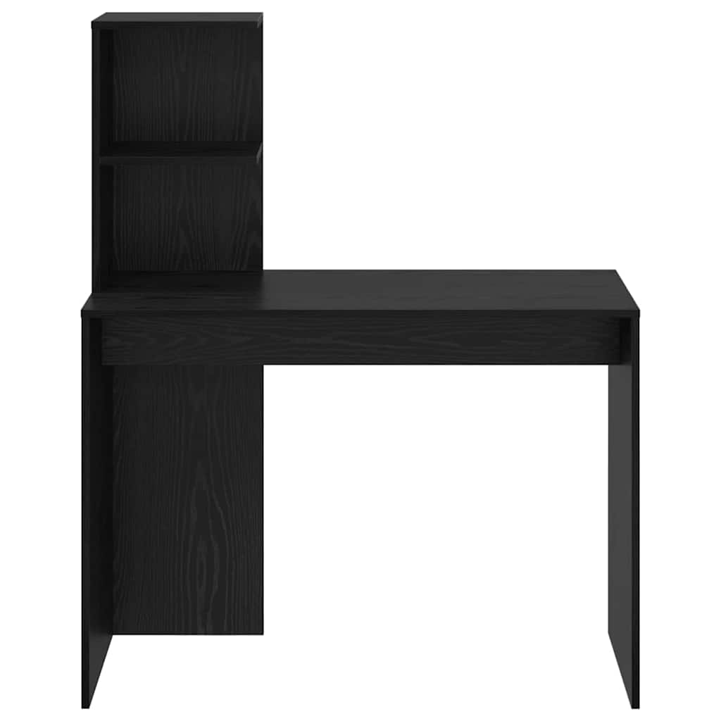vidaXL Biurko Czarny Dąb 102 x 50 x 124 cm Materiał drewnopochodny