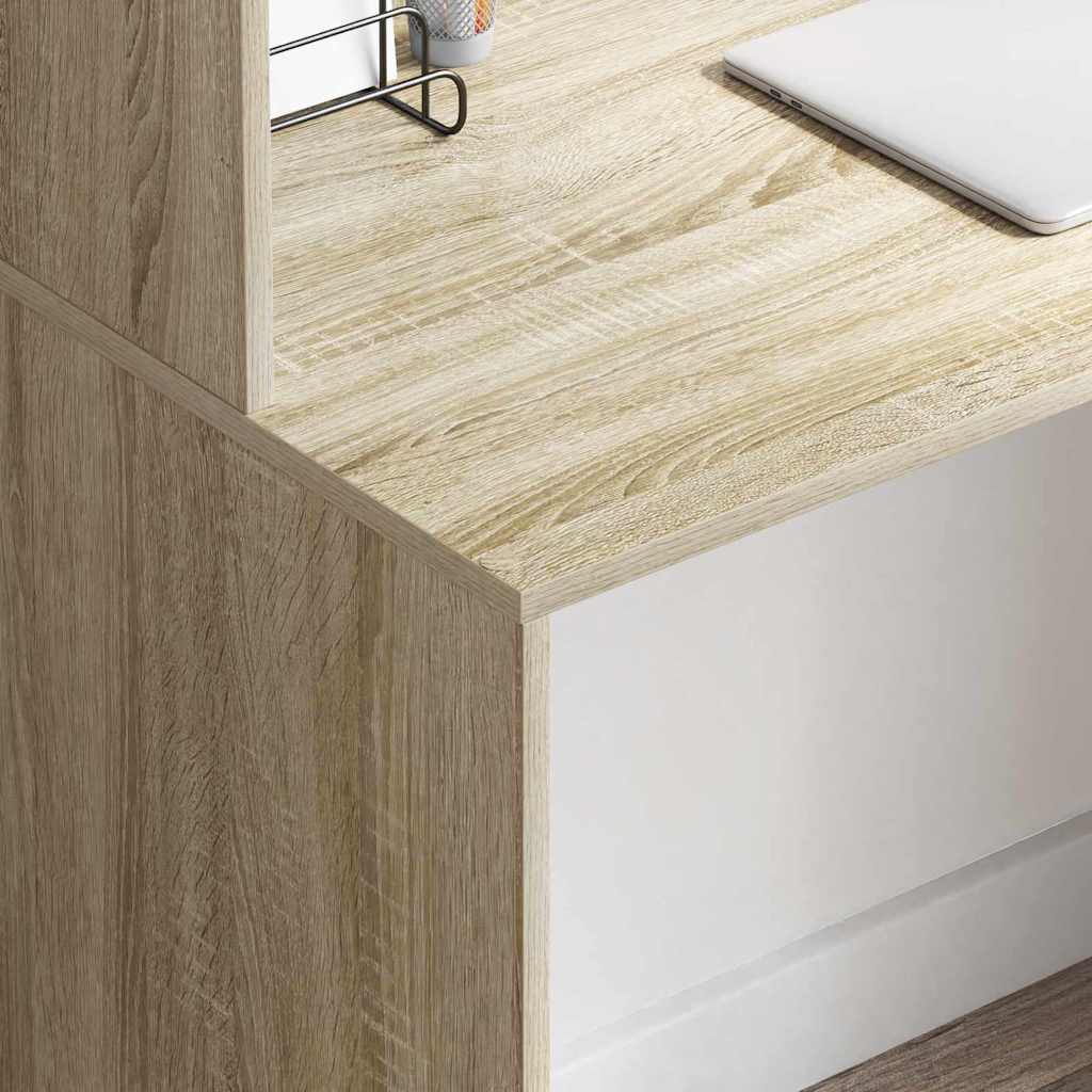 vidaXL Biurko dąb sonoma 102 x 50 x 124 cm Materiał drewnopochodny
