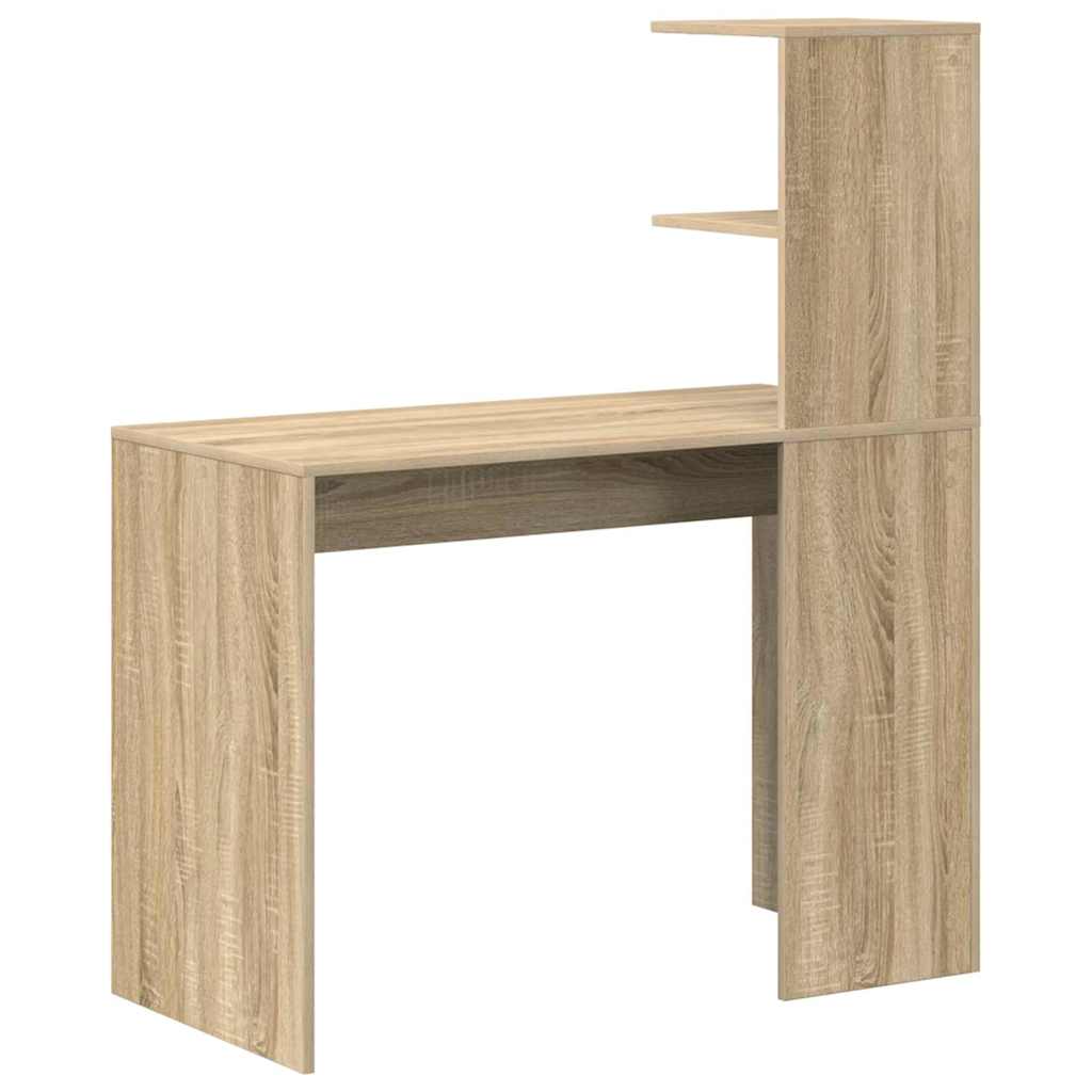 vidaXL Biurko dąb sonoma 102 x 50 x 124 cm Materiał drewnopochodny