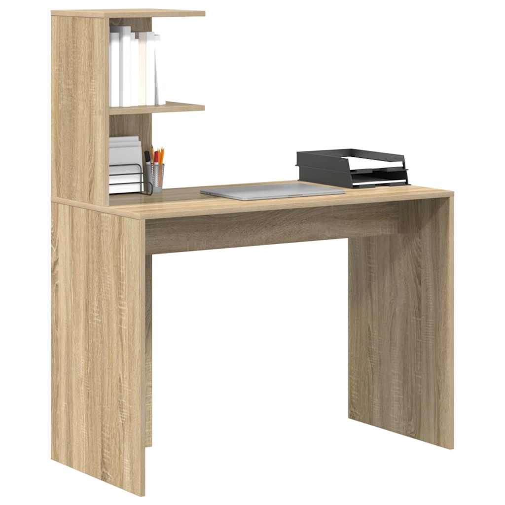 vidaXL Biurko dąb sonoma 102 x 50 x 124 cm Materiał drewnopochodny
