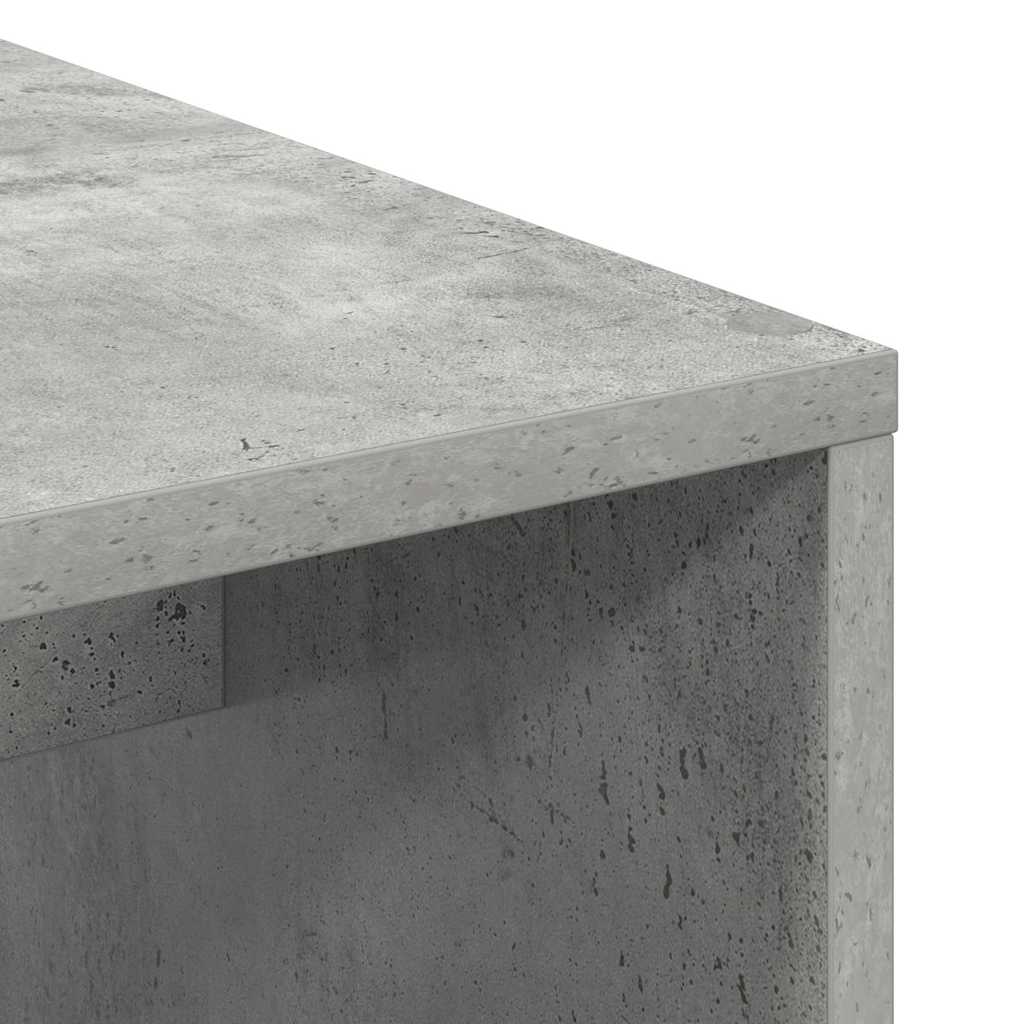 vidaXL Biurko Betonowy szary 102 x 50 x 124 cm Materiał drewnopochodny