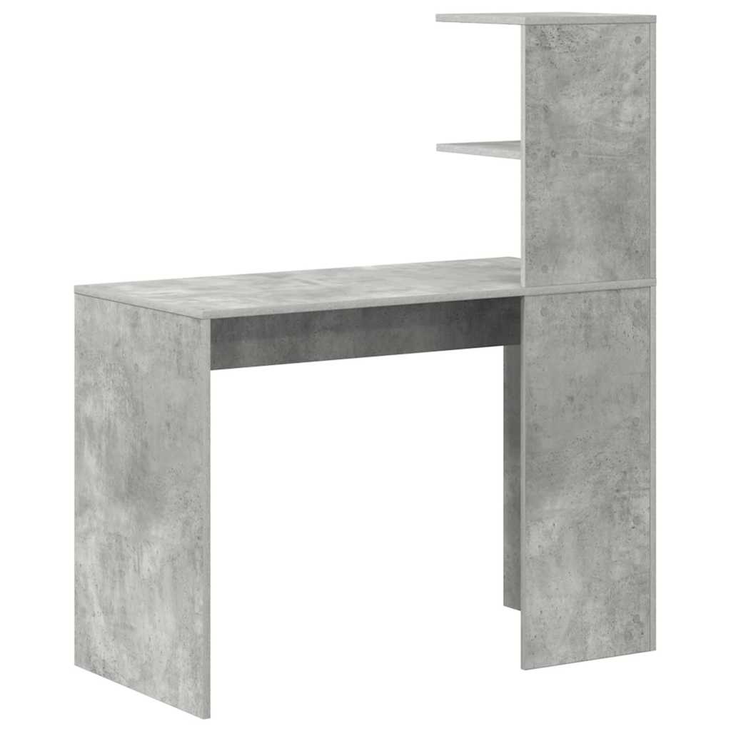 vidaXL Biurko Betonowy szary 102 x 50 x 124 cm Materiał drewnopochodny